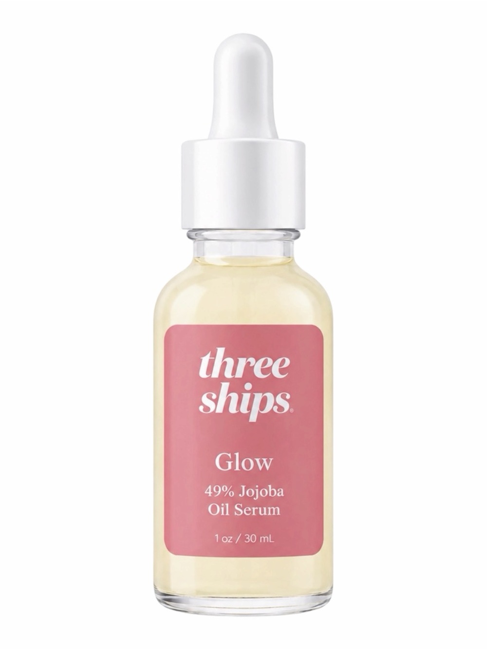 THREE SHIPS GLOW SERUM IN 49% JOJOBA OIL 30ML - BRAND NEW, NO BOX